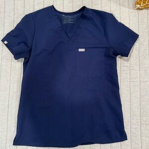 FIGS Catarina One Pocket Scrub Top Size Small Navy